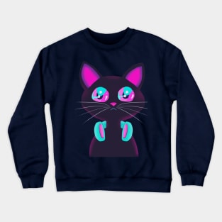 Amazed Cat Crewneck Sweatshirt